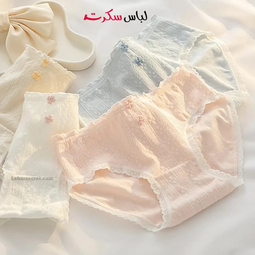 شورت نخ پنبه وارداتی فانتزی ls411 — تصویر ۷