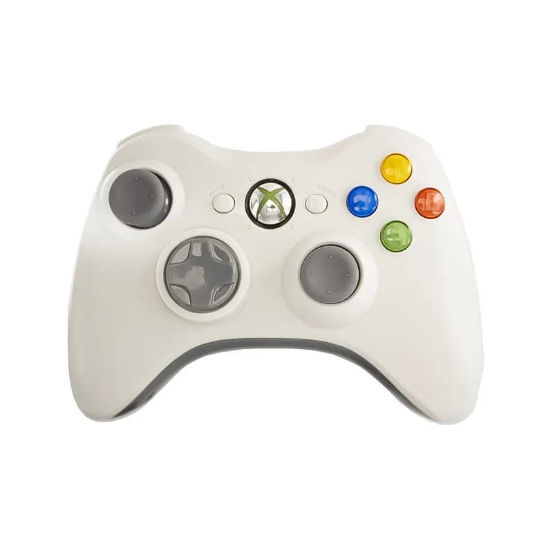 دسته بازی بی سیم ایکس باکس مدل Xbox 360 به همراه دانگل – سفید