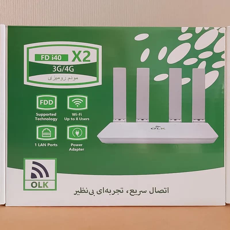 مودم روتر سیمکارتی OLK 4G مدل FD-i40 X2 — تصویر ۶