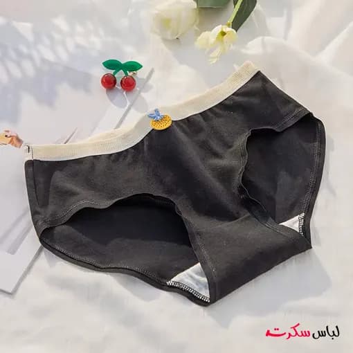 شورت کبریتی نخی توت فرنگی ls266 — تصویر ۴