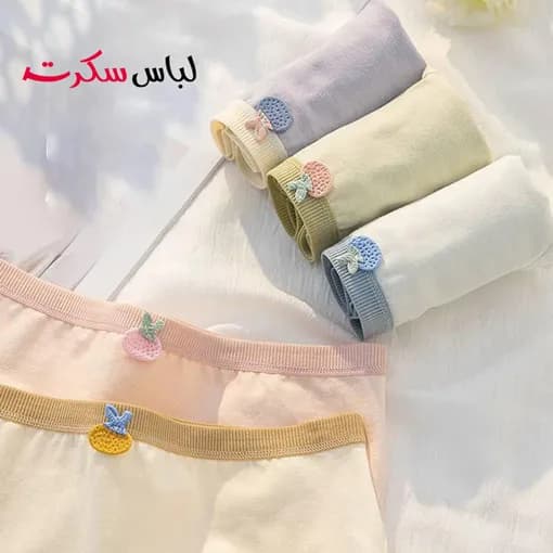شورت کبریتی نخی توت فرنگی ls266 — تصویر ۵