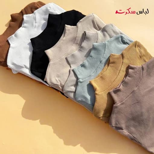 بادی یقه پنج سانتی فینگردار زنانه ls062 — تصویر ۵