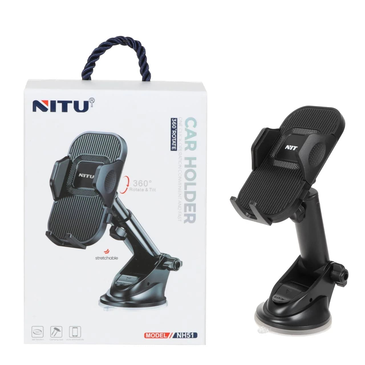 هولدر گوشی موبایل پایه دار NITU مدل NH51 – مشکی