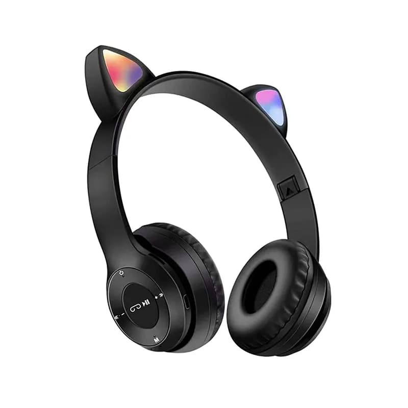 هدفون بی سیم عروسکی طرح CAT مدل MZ47 – مشکی