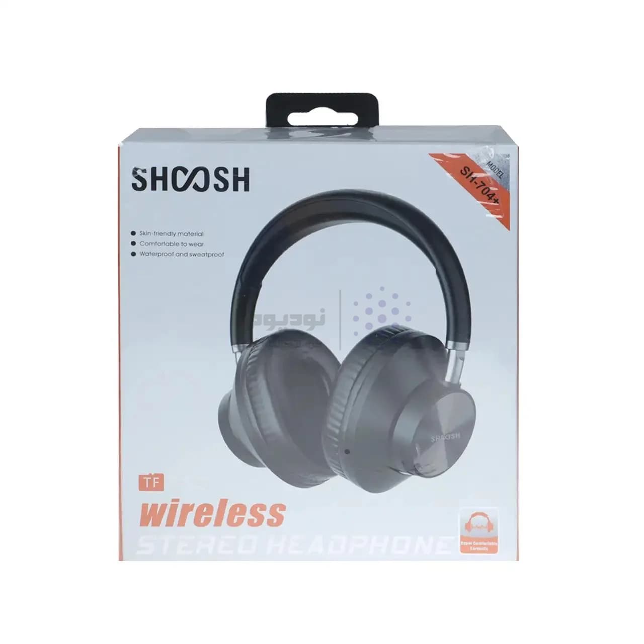 هدفون بی سیم Shoosh مدل SH-704 Plus -طوسی روشن – SMO — تصویر ۵