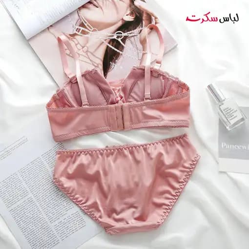 ست لباس زیر فانتزی گیپوری فنردار ls8896 — تصویر ۱۲