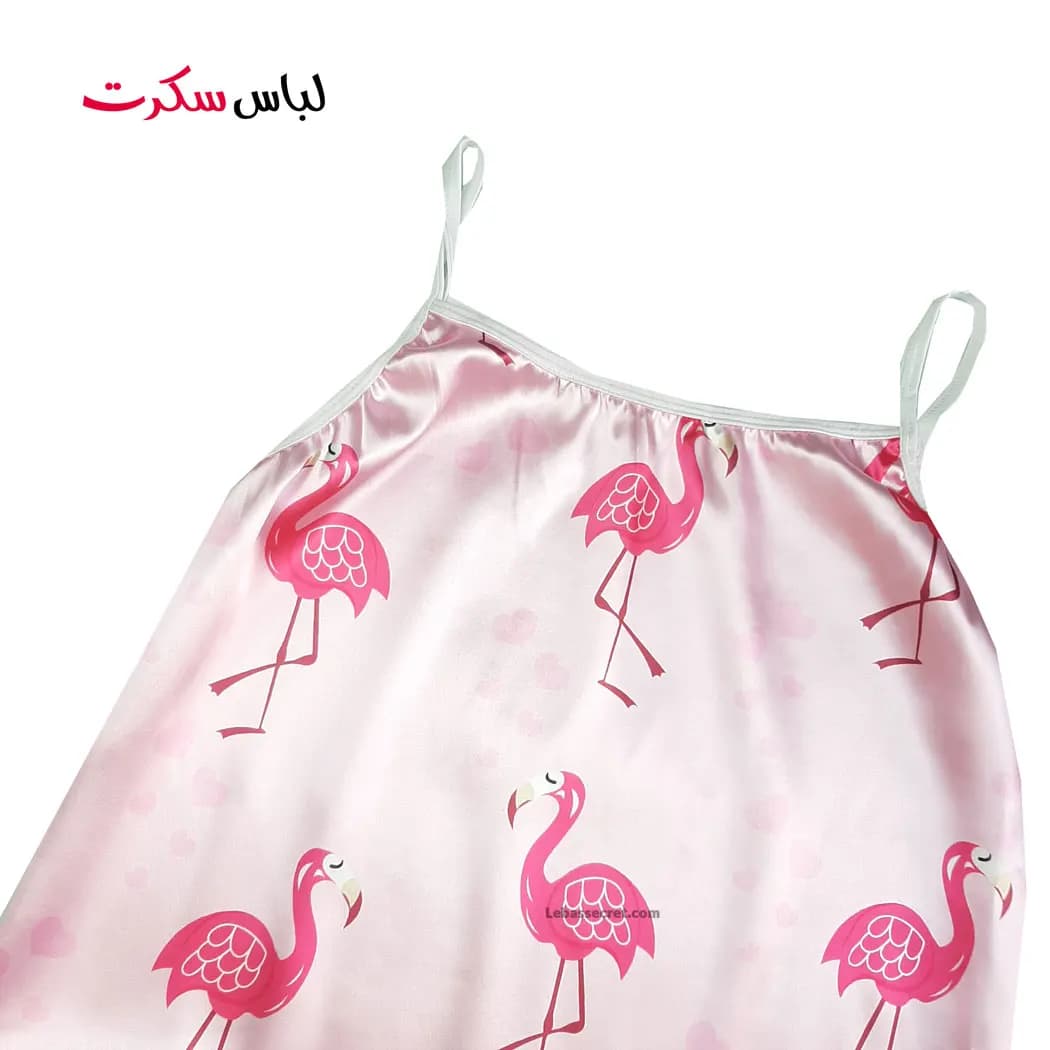 ست تاپ و شلوارک و اسکرانچی ساتن 1129 — تصویر ۵