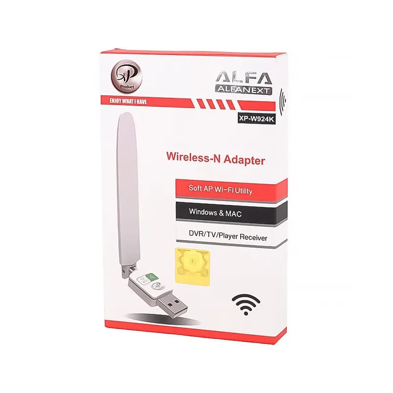 کارت شبکه بی سیم آنتن دار ایکس پی مدل W924S 150Mbps — تصویر ۸