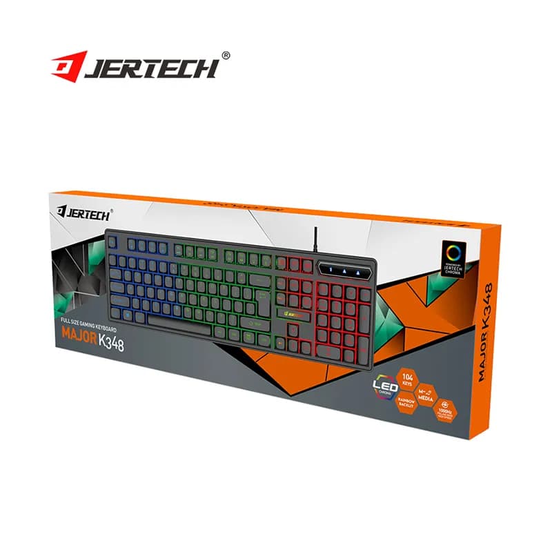 کیبورد گیمینگ سیم دار جرتک مدل Jertech K348 — تصویر ۳