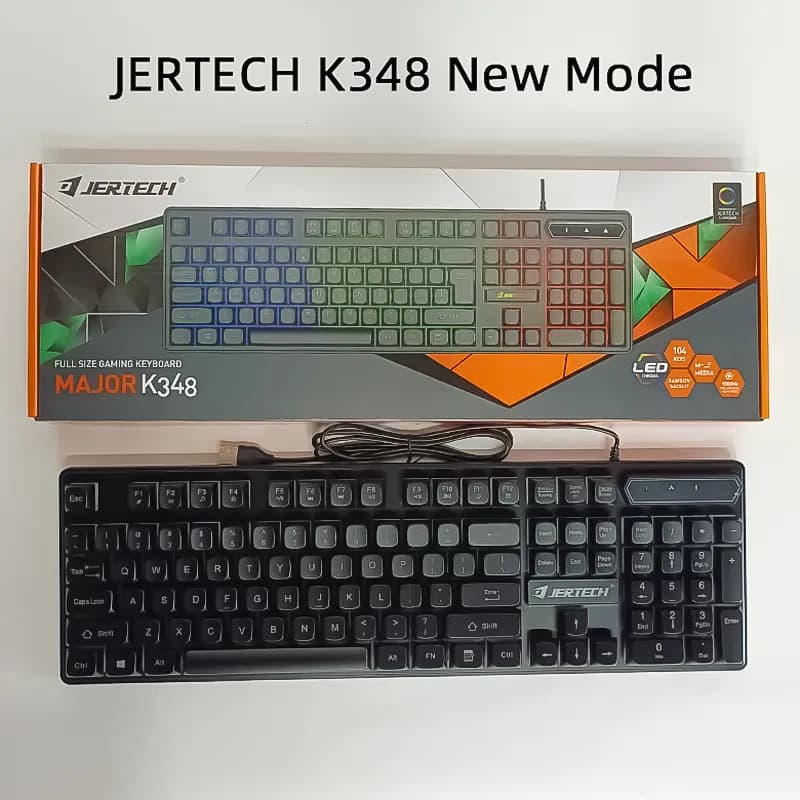 کیبورد گیمینگ سیم دار جرتک مدل Jertech K348 — تصویر ۵