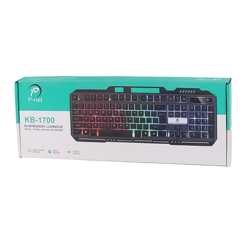کیبورد سیم دار گیمینگ پی نت مدل P-Net KB-1700 — تصویر ۱۲