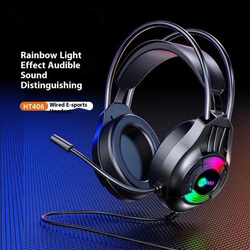 هدست گیمینگ سیم دار لکو مدل Lecoo HT406 — تصویر ۶