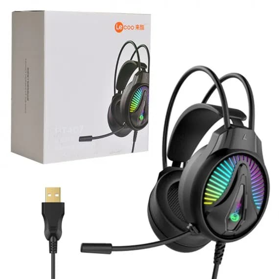 هدست گیمینگ سیم دار لکو مدل Lecoo HT407 — تصویر ۶