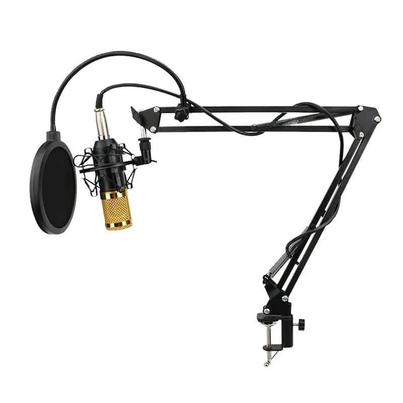 میکروفون استودیویی کندانسر مدل BM-800 به همراه کارت صدا V8 — تصویر ۳