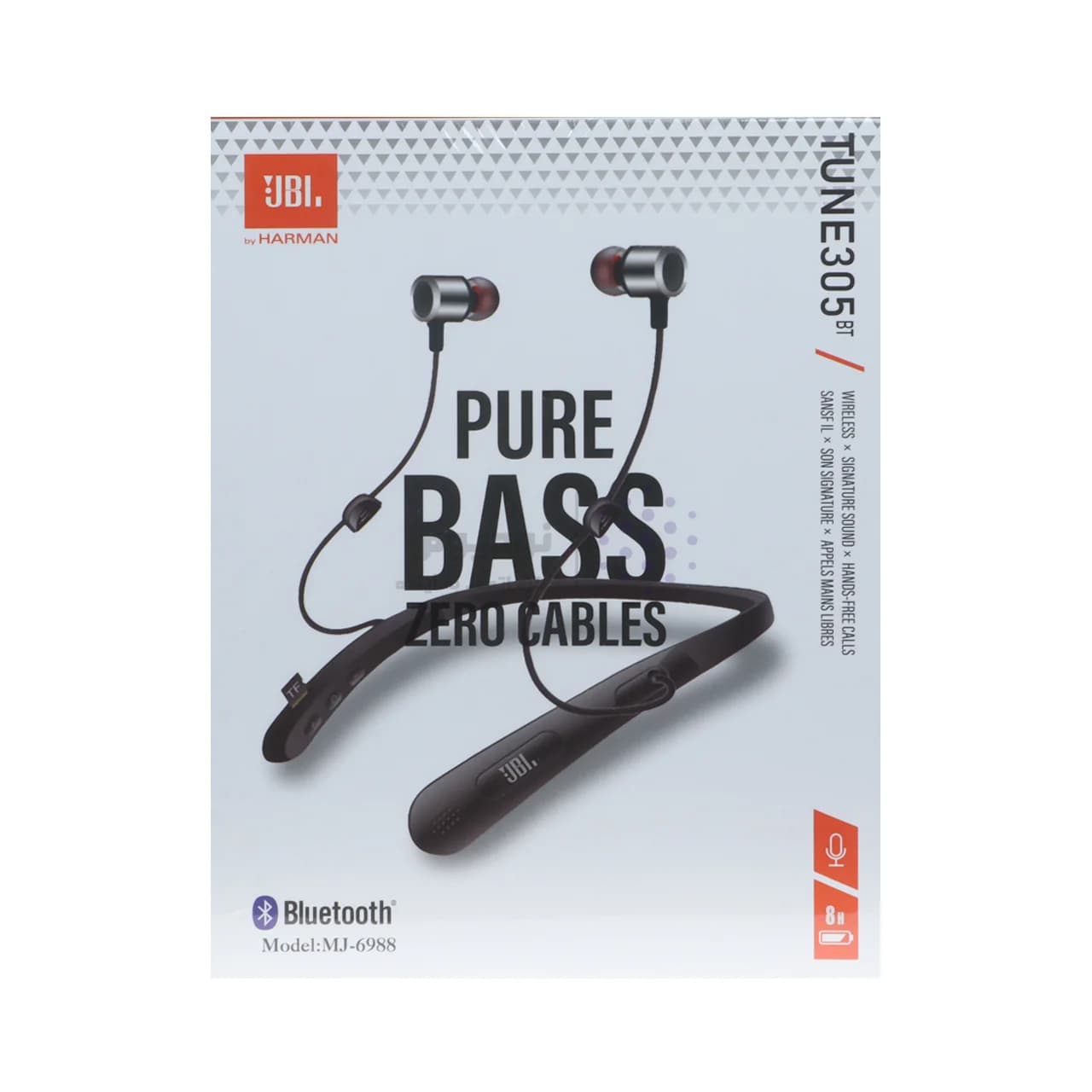 هندزفری گردنی JBL مدل TUNE 305 BT MJ-6988 – مشکی – NIK — تصویر ۵