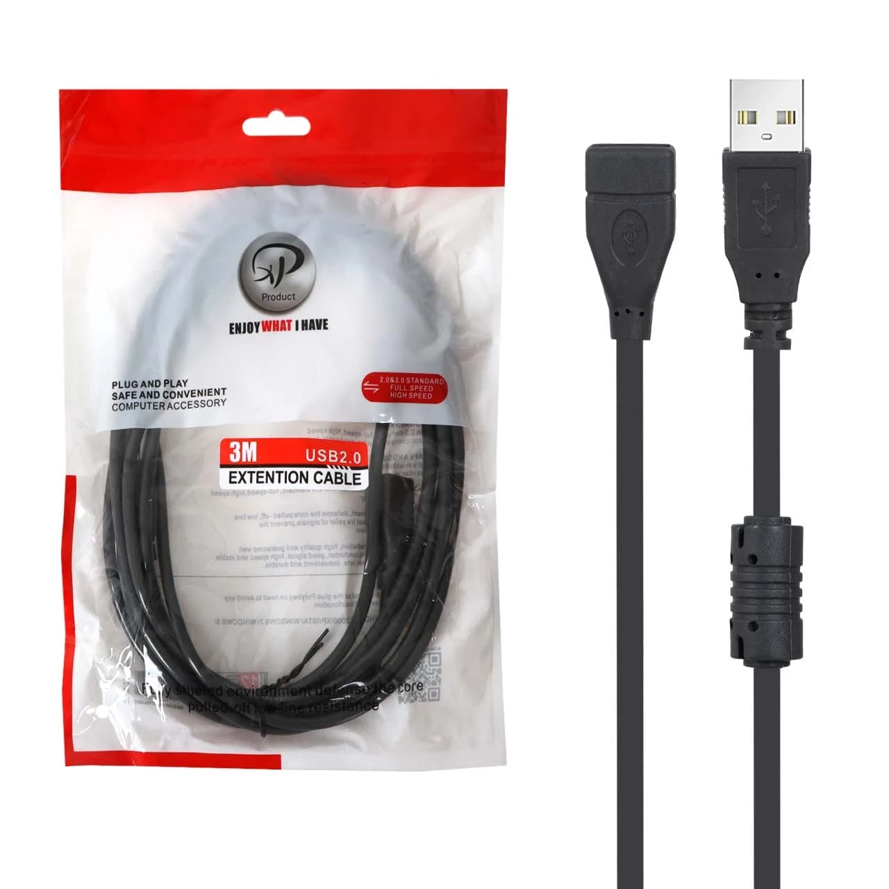 کابل افزایش طول 3 متری – XP Product USB 2.0 — تصویر ۲