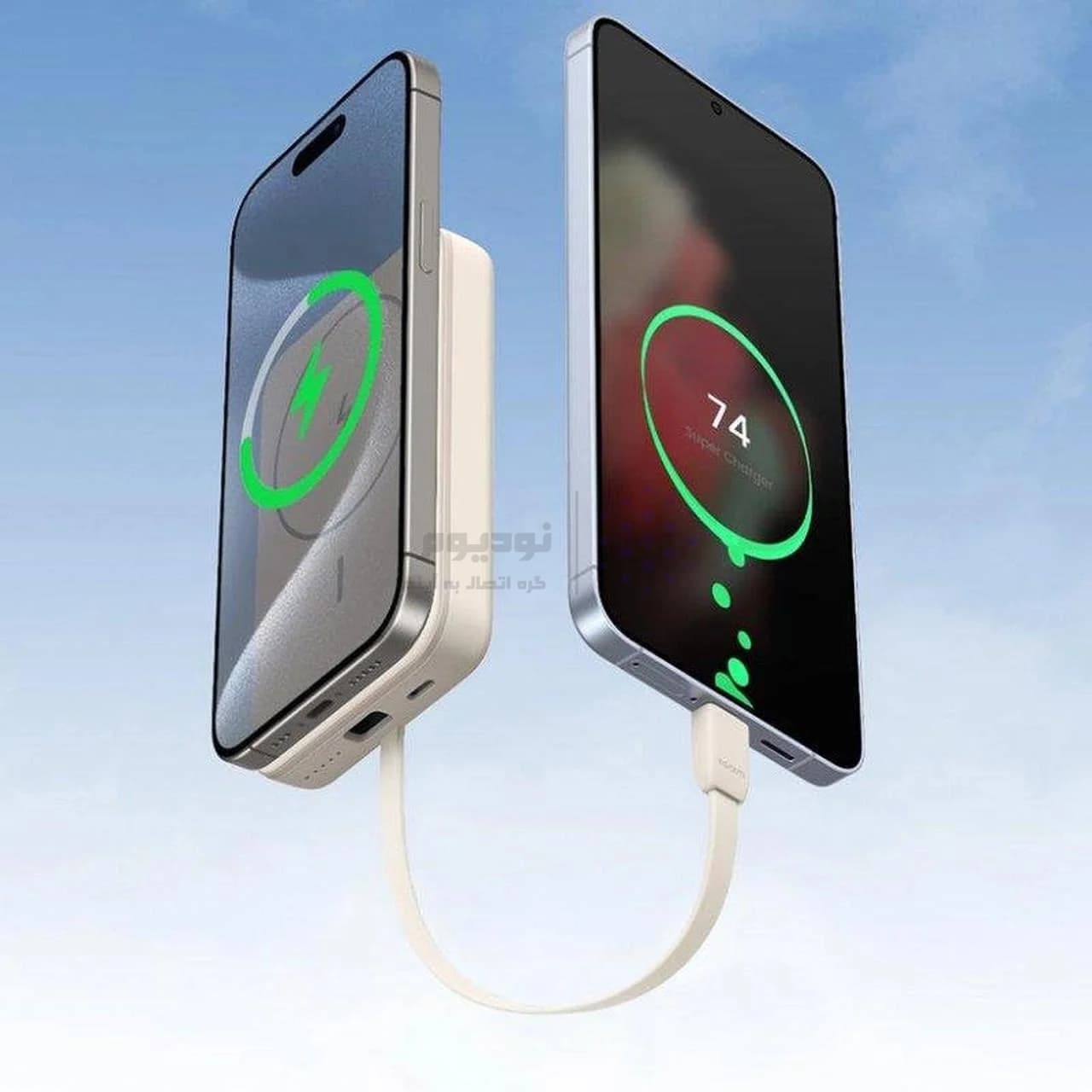 پاوربانک وایرلس PD و فست شارژ UGREEN 20W 10000mAh مدل PB760-35341 – کرم (گارانتی 18 ماهه آسان پیشرو) — تصویر ۱۱