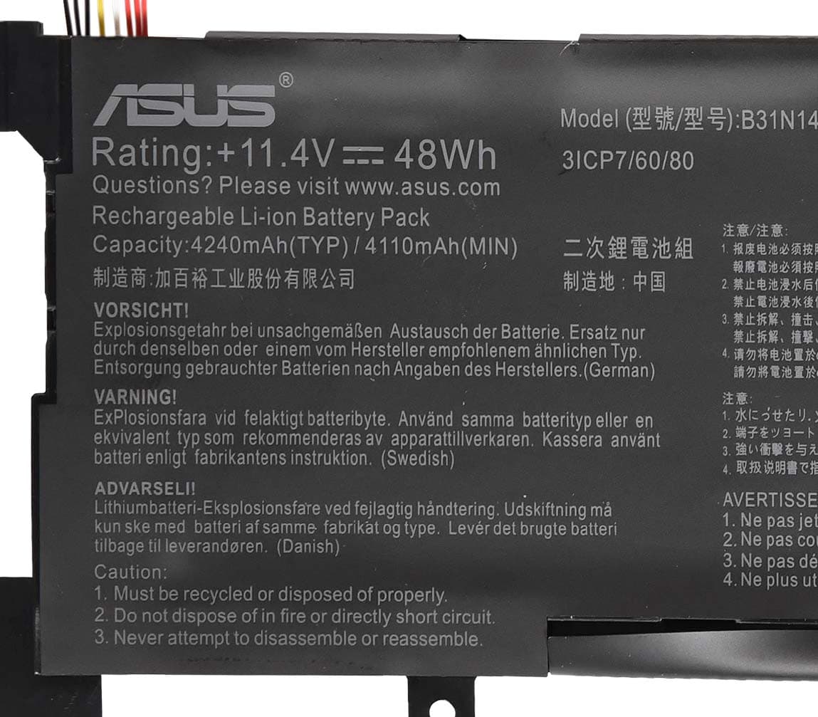 باتری اورجینال لپ تاپ ایسوس Asus K401 / K401L — تصویر ۹