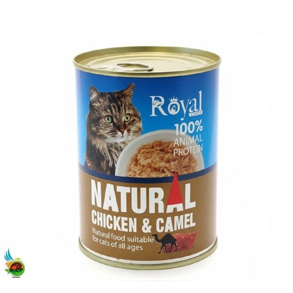 کنسرو نچرال گربه رویال کوکو طعم مرغ و شتر Royal coco natural chicken & camel وزن ۳۸۰ گرم