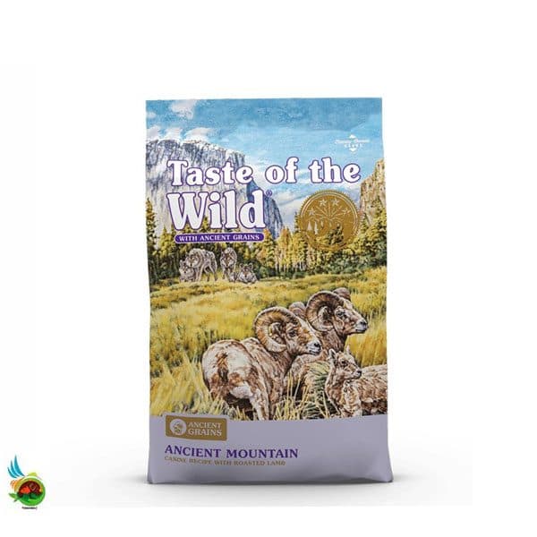 غذای خشک سگ تیست آف د وایلد بدون غلات طعم بره رست شده Taste of the wild ancient mountain with lamb وزن 2.27 کیلوگرم — تصویر ۲