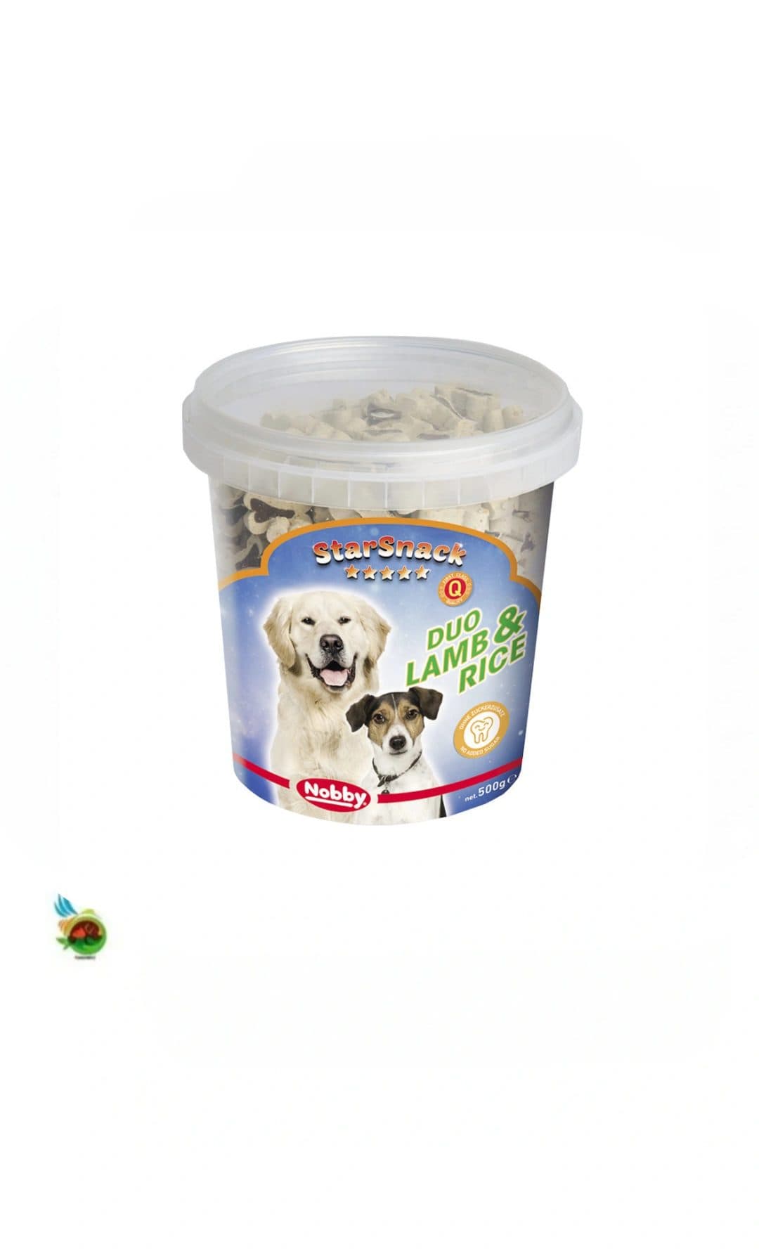 تشویقی نرم استار اسنک نوبی طعم بره و برنج مدل استخوان Nobby duo lamb &amp; rice وزن 500 گرم