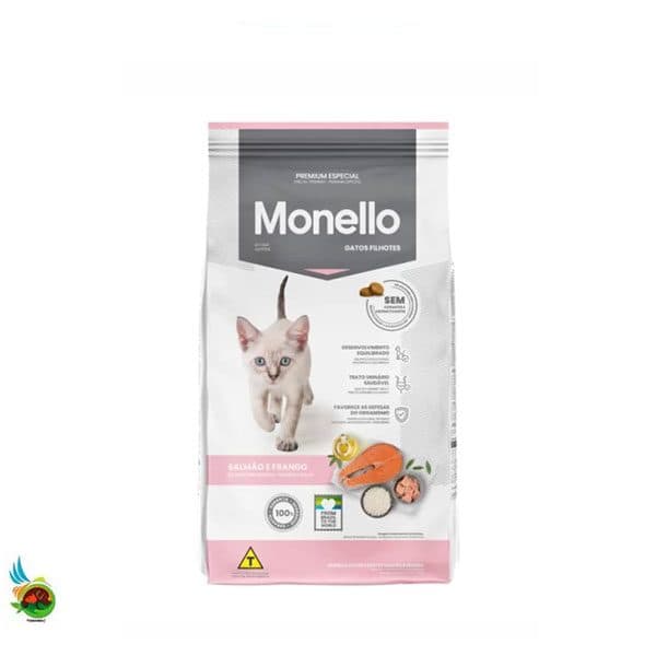 غذای خشک بچه گربه مونلو با طعم مرغ و ماهی Monello Kitten Dry Food وزن 10 کیلوگرم