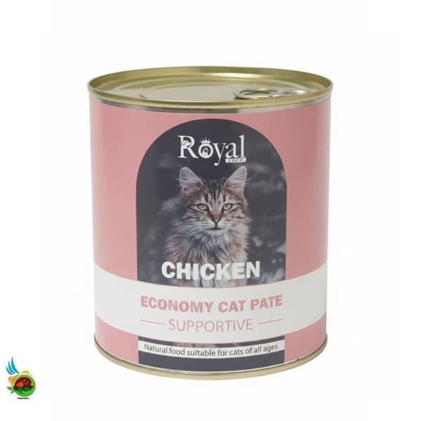 کنسرو حمایتی گربه رویال کوکو طعم مرغ Royal coco economy cat pate with chicken وزن ۸۰۰ گرم
