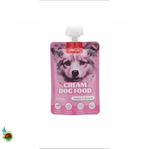 پودینگ سگ یو اس پت طعم خرگوش و موز Uspet cream dog food rabbit and banana وزن ۸۰ گرم