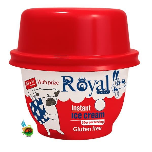بستنی سگ رویال کوکو طعم سیب Royal coco apple Ice Cream وزن 48 گرم