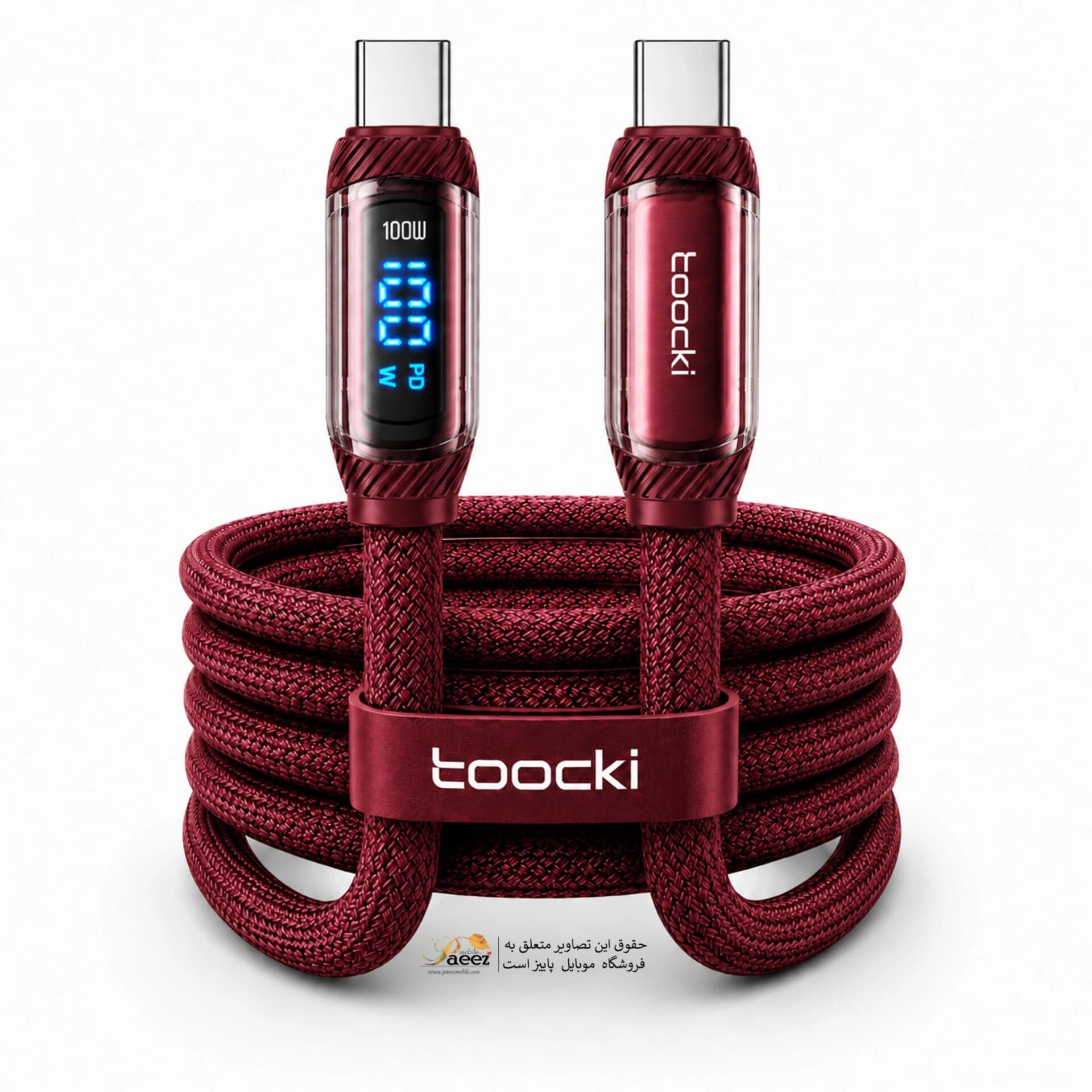 کابل شارژ USB-C توکی مدل 100W | Galaxy S25 FE | — تصویر ۸