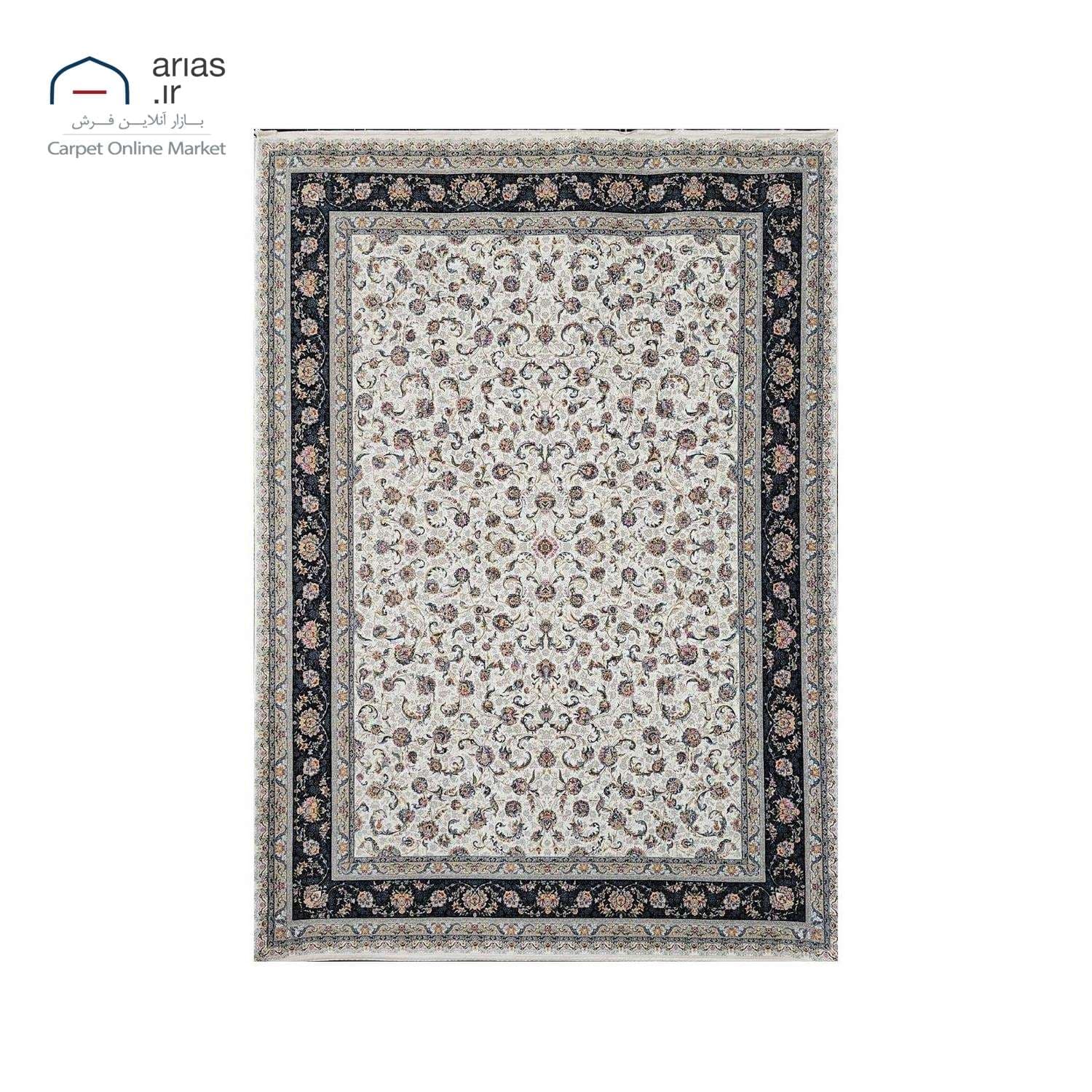 فرش ماشینی کلاسیک آریاس 1500 شانه کد M23202