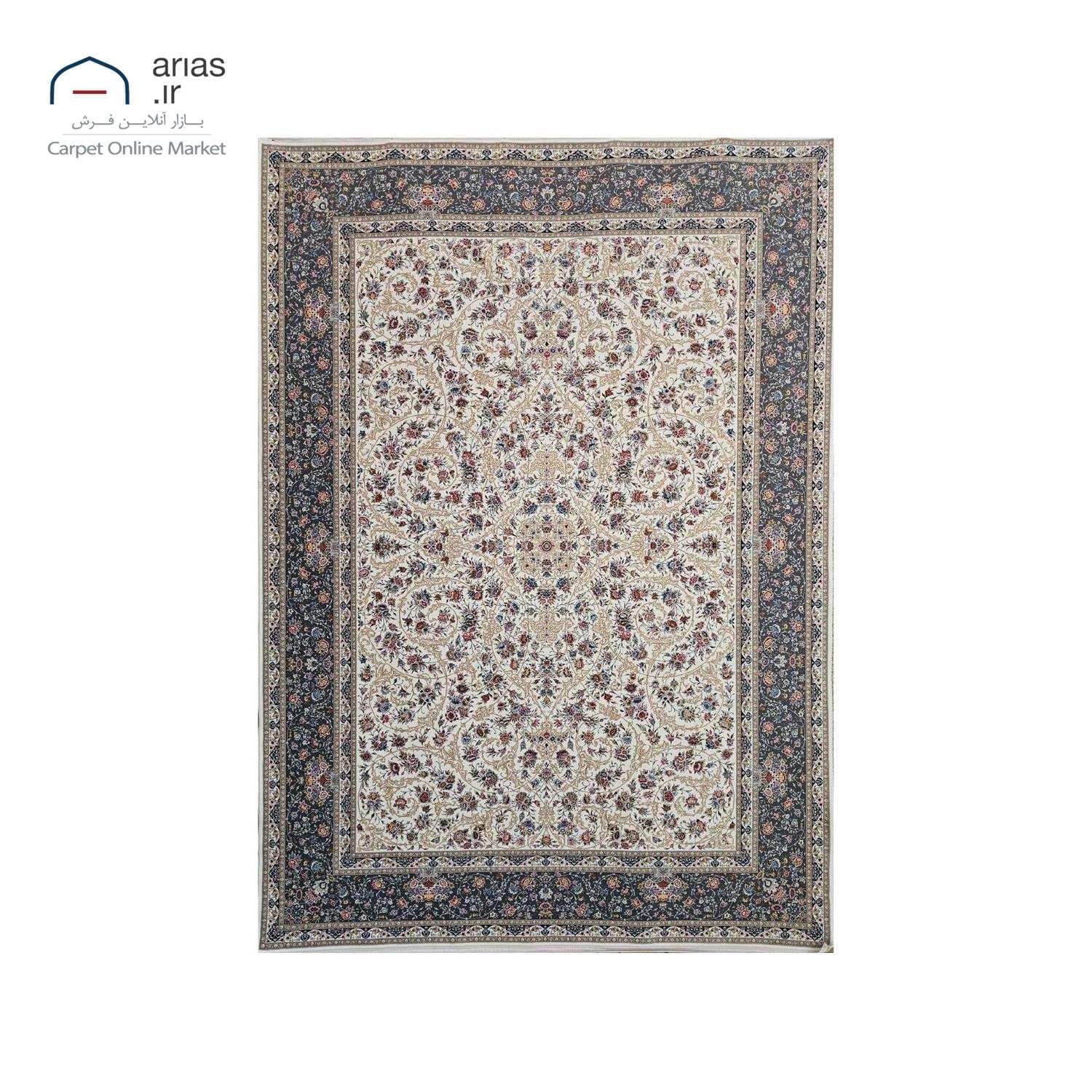 فرش ماشینی کلاسیک آریاس 1500 شانه کد M23186