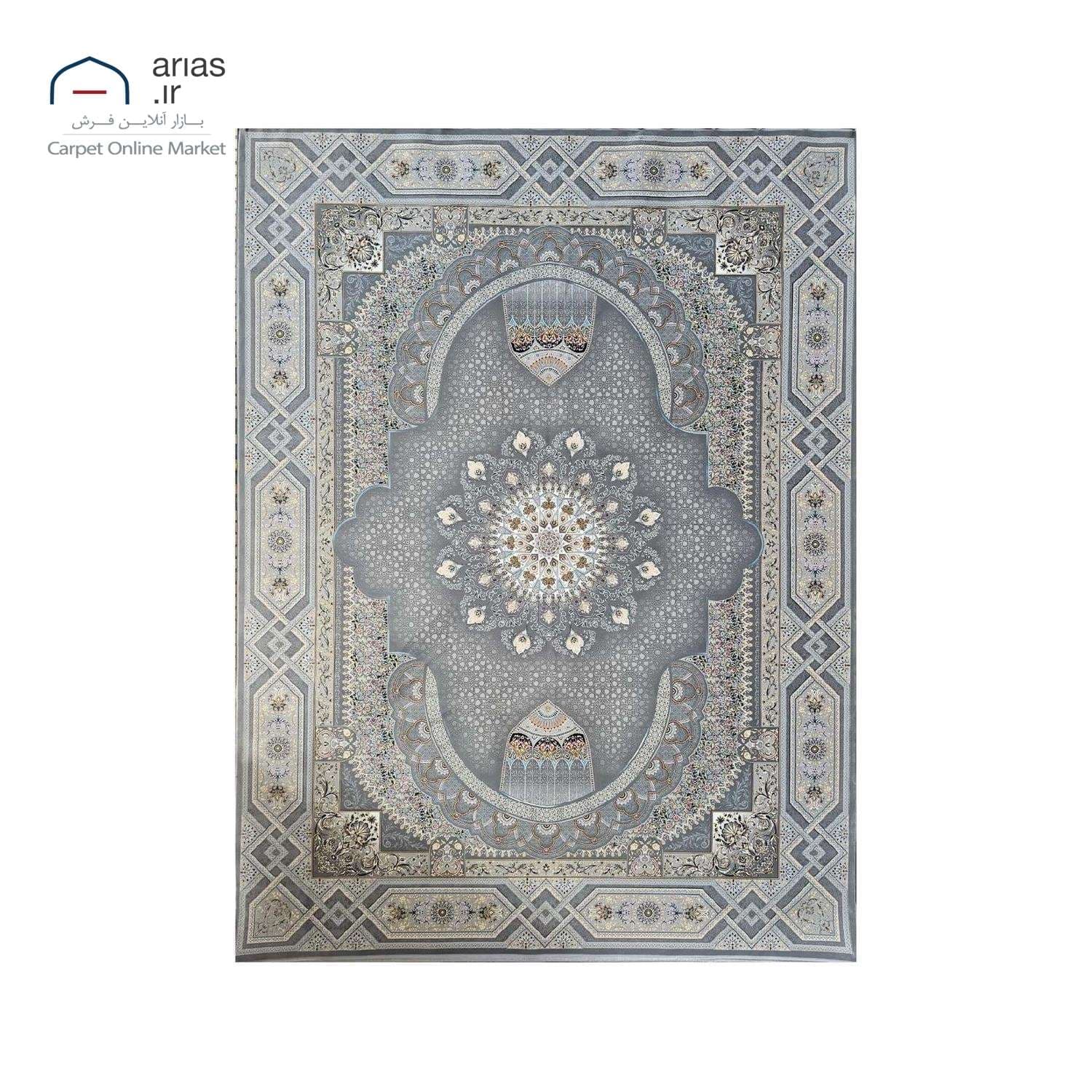 فرش ماشینی کلاسیک آریاس 1500 شانه کد M23176
