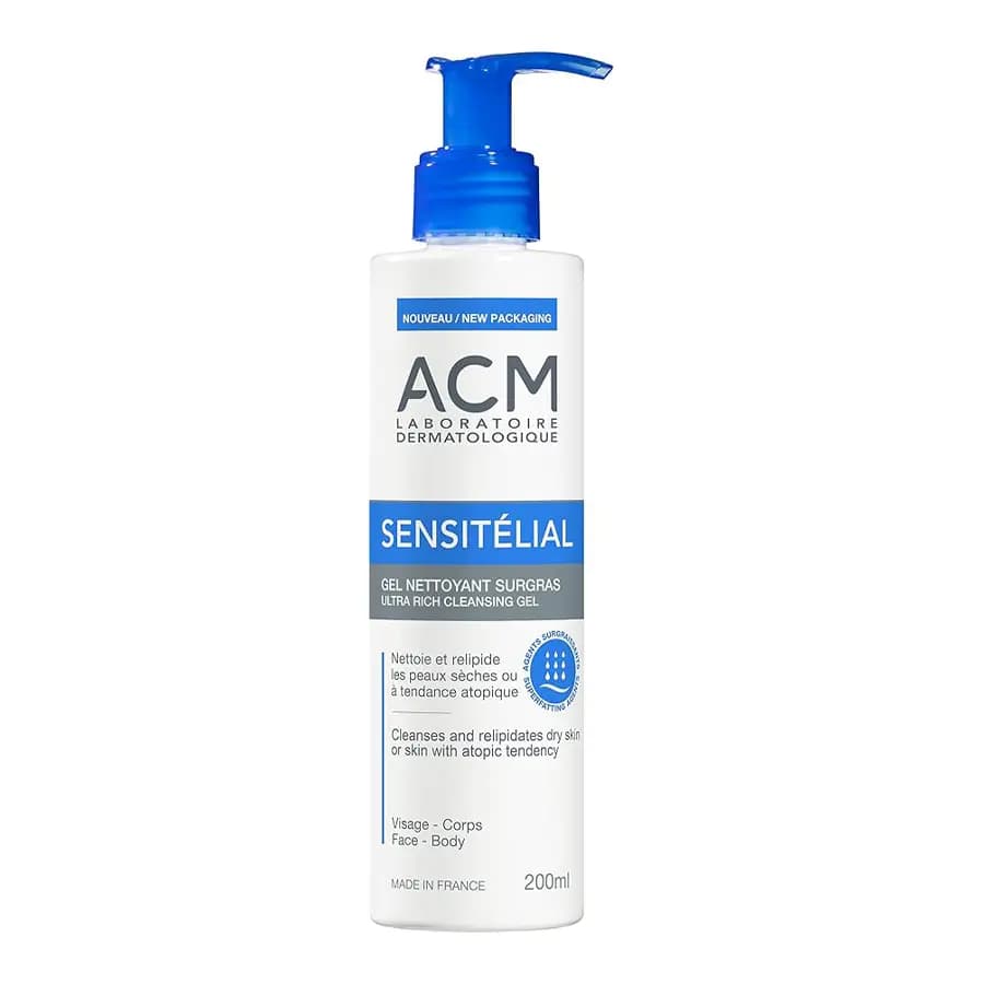 ژل شستشو ای سی ام ACM sensitelial | پاکسازی و بازسازی پوست خشک و حساس — تصویر ۲