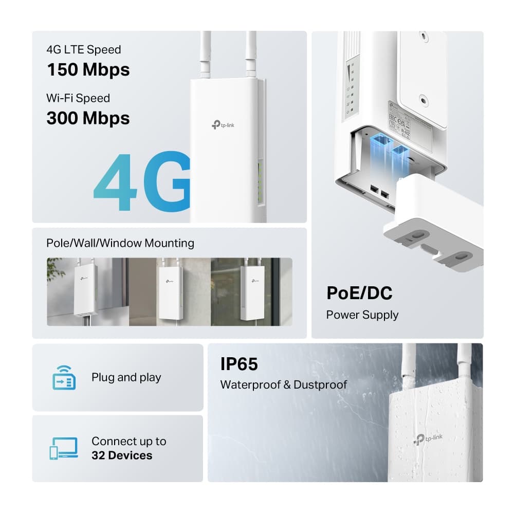 مودم سیمکارتی تی پی لینک TP-Link TL-MR100 Outdoor — تصویر ۶