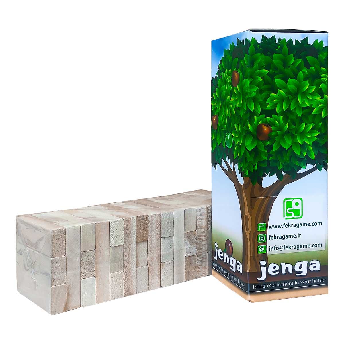 بازی ایرانی خانوادگی جنگا (نسخه فکرا) – Jenga — تصویر ۳