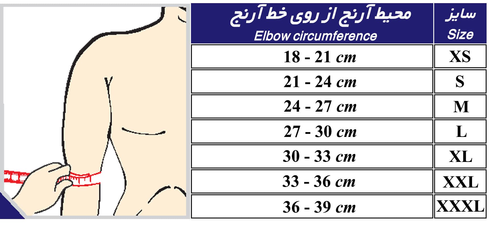 آرنج بند نئوپرن با پد سه لایه — تصویر ۶