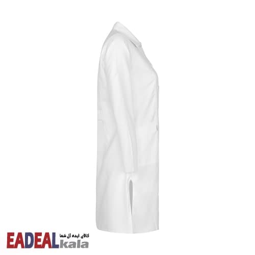 روپوش پزشکی زنانه خضرا مدل یقه شکاری کد 31100 — تصویر ۱۰