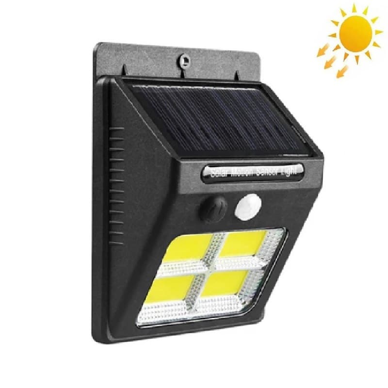 چراغ دیوارکوب خورشیدی سه حالته سنسوردار مدل 4COB