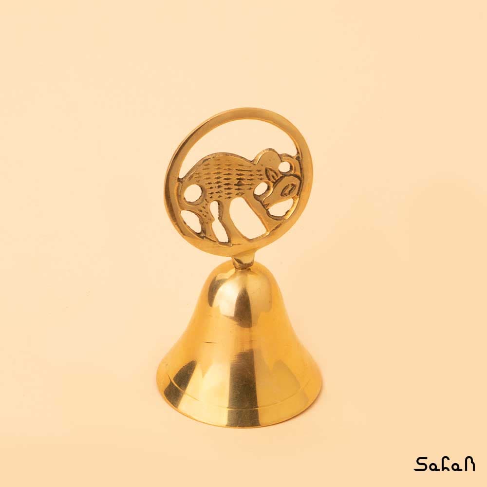 زنگ برنجی دستی ماه تولد دی