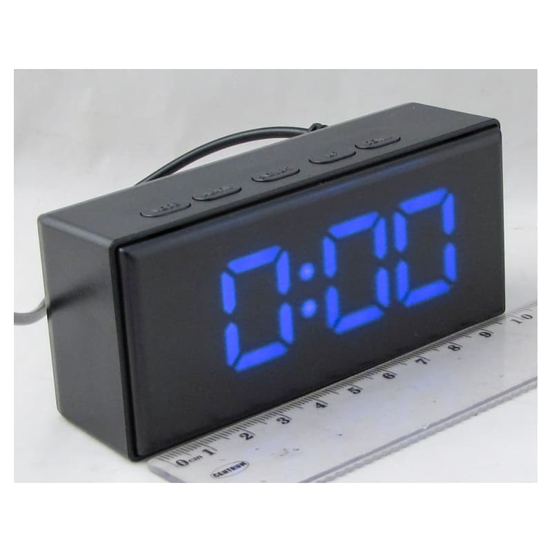 ساعت LED رومیزی دیجیتال زنگ دار NA-6093 — تصویر ۳
