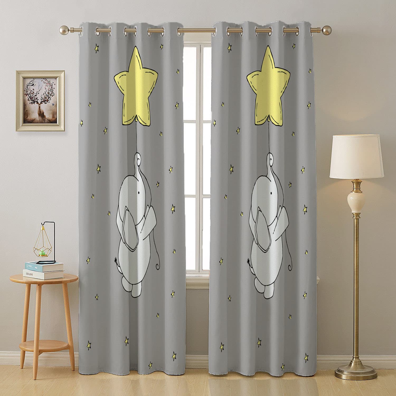 فرش کودک اختصاصی چاپی فیل وستاره کد1055 — تصویر ۵