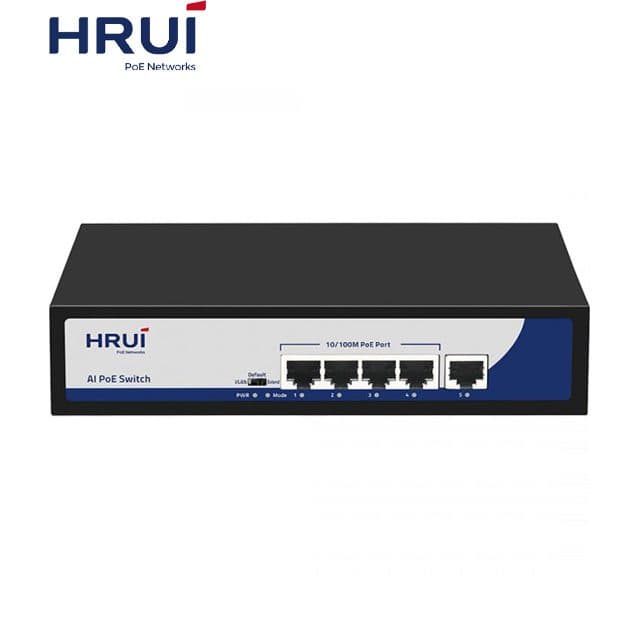 سوئیچ 4 پورت PoE شبکه HRUI HR900-AF-41N در بازار شبکه — تصویر ۱۰