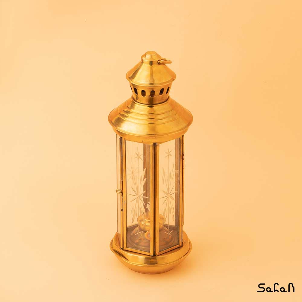فانوس برنجی شش ضلعی