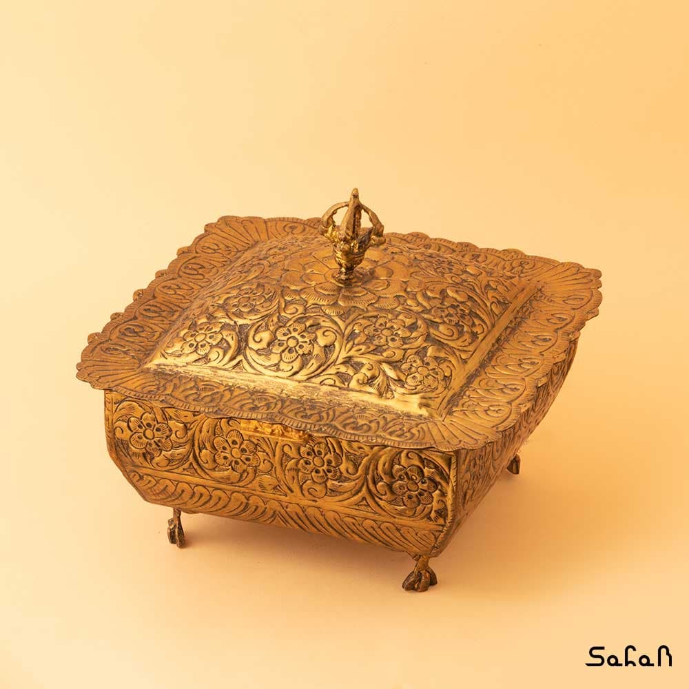 شکلات خوری برنجی قلم زنی