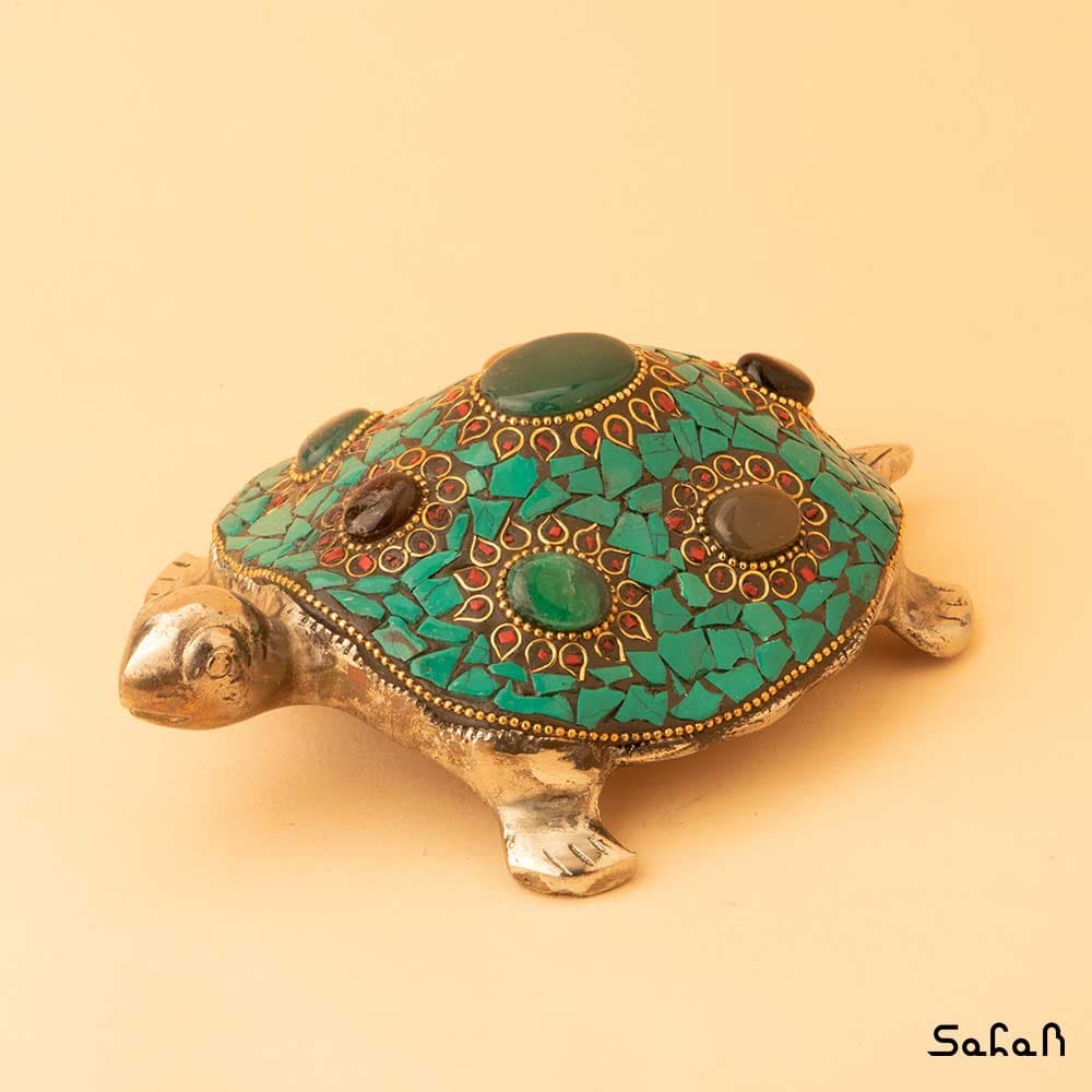 مجسمه نپالی و آلومینیوم طرح لاک پشت — تصویر ۳