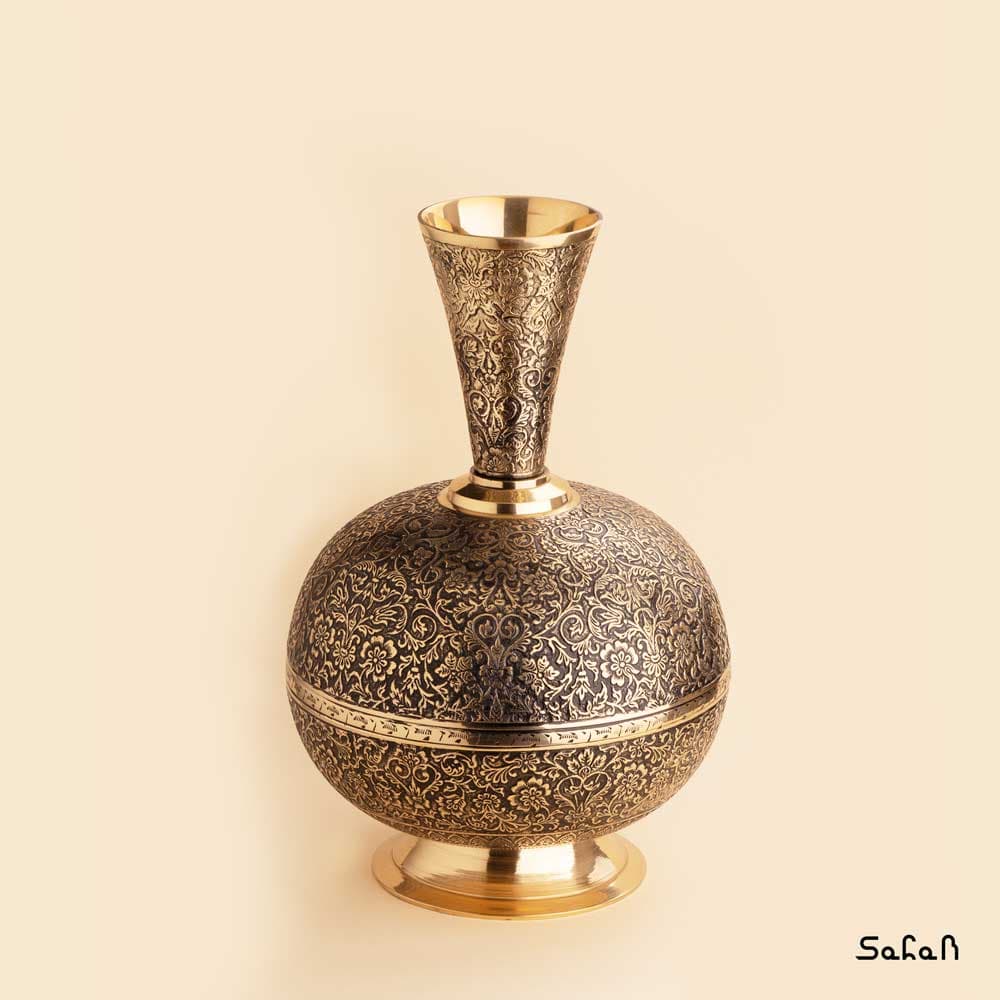 گلدان برنجی مدل ملون