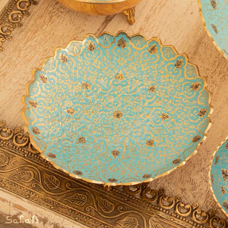 ست پذیرایی برنجی میناکاری کد 431 — تصویر ۳