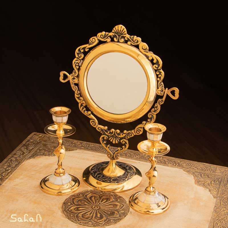 ست آینه و شمعدان کد 414