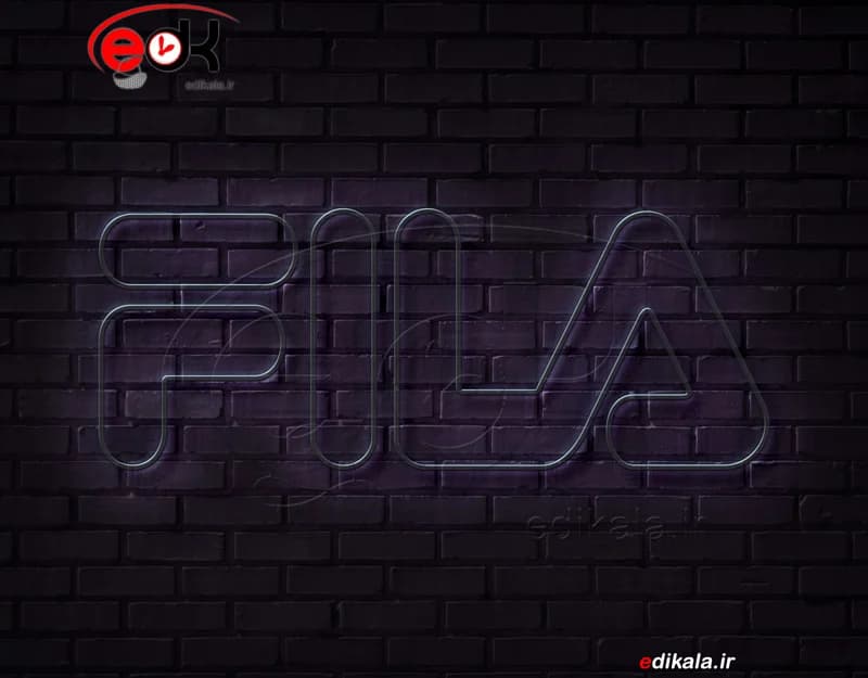 تابلو نئون طرح لوگو FILA شماره 1 در ابعاد مختلف +آداپتور+ فایل لایه باز — تصویر ۶